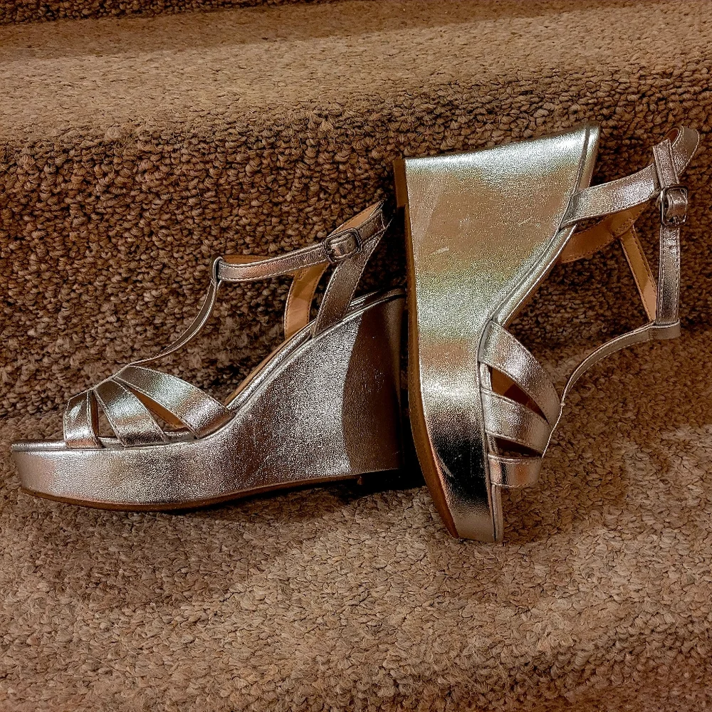 Michael Shannon silver platforms, size 6.5 - Picture 3 of 7